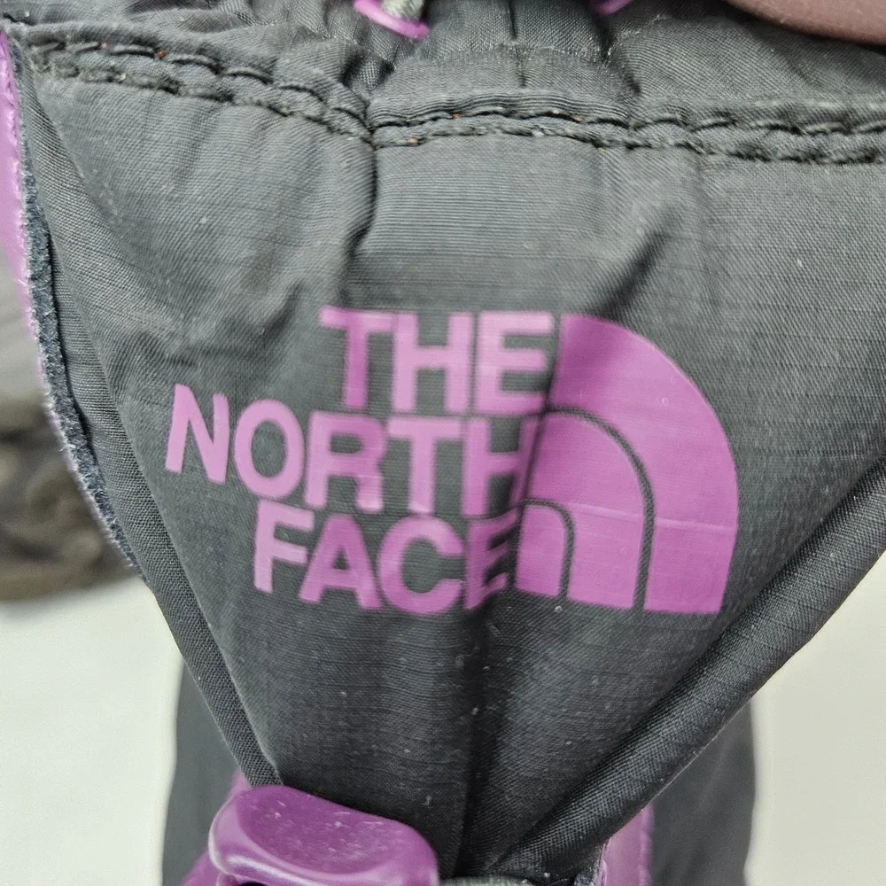 The North Face Girls Alpenglow Purple Winter Snow Boots 3Y No insoles